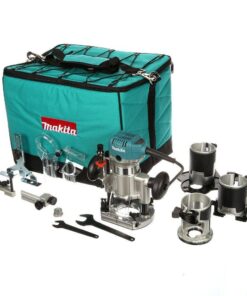 Makita RT0701CX3 6.5 Amp 1-1/4 HP Corded Variable Speed Compact Router with 3 Bases (Plunge, Tilt, and Offset Base)