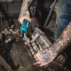 Makita RW01R1 12V max CXT 2.0 Ah Lithium-Ion Cordless 3/8 in./1/4 in. Sq. Drive Ratchet Kit