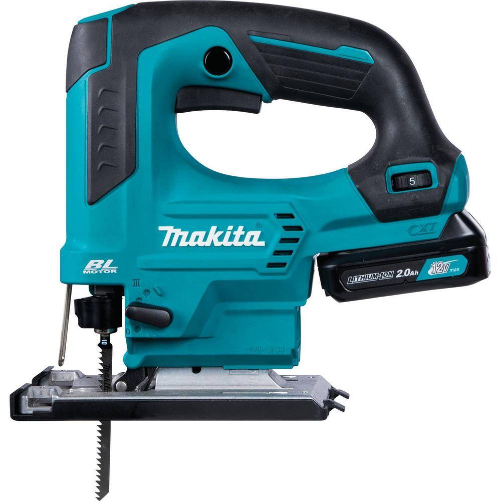 Makita VJ06R1J 12V max CXT Lithium-Ion Brushless Cordless Top Handle Jig Saw Kit (2.0Ah) Makita VJ06R1J 12V max CXT Lithium-Ion Brushless Cordless Top Handle Jig Saw Kit (2.0Ah) - Image 3