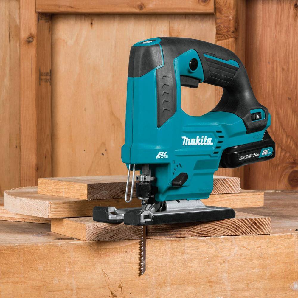 Makita VJ06R1J 12V max CXT Lithium-Ion Brushless Cordless Top Handle Jig Saw Kit (2.0Ah) Makita VJ06R1J 12V max CXT Lithium-Ion Brushless Cordless Top Handle Jig Saw Kit (2.0Ah) - Image 10