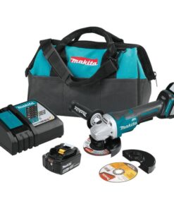 Makita XAG11T 18V 5.0Ah LXT Lithium-Ion Brushless Cordless 4-1/2 in. /5 in. Paddle Switch Cut-Off/Angle Grinder Kit