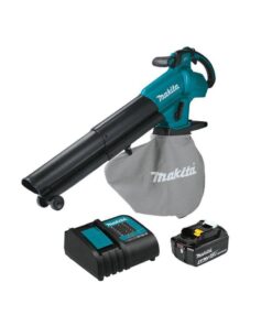 Makita XBU07SM1 143 MPH 148 CFM 18V LXT Brushless Blower/Vacuum Mulcher Kit, 4.0Ah