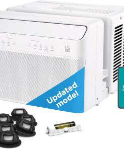 Midea 10,000 BTU U Shaped Smart Inverter Window Air Conditioner - Cools 450 Sq Ft, Ultra Quiet with Open Window Flexibility - Alexa/Google Assistant Compatible - 35% Energy Savings, Remote (Updated)