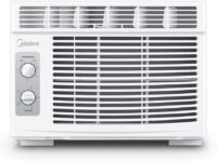 Midea 5,000 BTU EasyCool Small Window Air Conditioner - Cool up to 150 Sq. Ft. with Easy-to-Use Mechanical Controls and Reusable Filter, Perfect for Small Bedroom, Living Room, Home Office