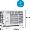 Midea 5,000 BTU EasyCool Small Window Air Conditioner - Cool up to 150 Sq. Ft. with Easy-to-Use Mechanical Controls and Reusable Filter, Perfect for Small Bedroom, Living Room, Home Office