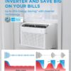 Midea 8,000 BTU Smart Inverter Air Conditioner Window Unit with Heat and Dehumidifier – Cools up to 350 Sq. Ft., Energy Star Rated, Quiet Operation, Electronic Controls, Remote Control, White Midea 8,000 BTU Smart Inverter Air Conditioner Window Unit with Heat and Dehumidifier – Cools up to 350 Sq. Ft., Energy Star Rated, Quiet Operation, Electronic Controls, Remote Control, White