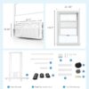 Midea 8,000 BTU U Shaped Smart Inverter Window Air Conditioner - Cools 350 Sq Ft, Ultra Quiet with Open Window Flexibility - Alexa/Google Assistant Compatible - 37% Energy Savings, Remote (Updated)