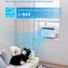 Midea 8,000 BTU U Shaped Smart Inverter Window Air Conditioner - Cools 350 Sq Ft, Ultra Quiet with Open Window Flexibility - Alexa/Google Assistant Compatible - 37% Energy Savings, Remote (Updated)