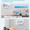 Midea 8,000 BTU U Shaped Smart Inverter Window Air Conditioner - Cools 350 Sq Ft, Ultra Quiet with Open Window Flexibility - Alexa/Google Assistant Compatible - 37% Energy Savings, Remote (Updated)