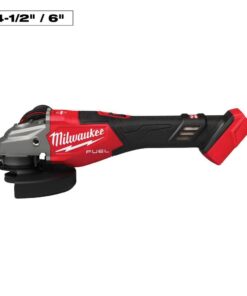 Milwaukee 3671-20 M18 FUEL 18V Lithium-Ion Brushless Cordless 4-1/2 in./6 in. Braking Grinder with Slide Switch (Tool-Only)