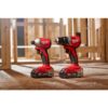 Milwaukee 3692-22CT M18 18V Lithium-Ion Brushless Cordless Compact Drill/Impact Combo Kit (2-Tool) w/(2) 2.0 Ah Batteries, Charger & Bag