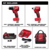 Milwaukee 3692-22CT M18 18V Lithium-Ion Brushless Cordless Compact Drill/Impact Combo Kit (2-Tool) w/(2) 2.0 Ah Batteries, Charger & Bag