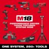 Milwaukee 3693-22CX M18 18-Volt Lithium-Ion Brushless Cordless Compact Hammer Drill/Impact Combo Kit (2-Tool) with (2) Batteries, Bag