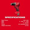 Milwaukee 3693-22CX M18 18-Volt Lithium-Ion Brushless Cordless Compact Hammer Drill/Impact Combo Kit (2-Tool) with (2) Batteries, Bag