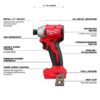 Milwaukee 3693-22CX M18 18-Volt Lithium-Ion Brushless Cordless Compact Hammer Drill/Impact Combo Kit (2-Tool) with (2) Batteries, Bag