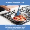 Misen 5-Ply Stainless Steel 12" Frying Pan - Professional Cookware for Induction, Gas and Electric - Dishwasher Safe, Oven Safe to 800°F - Durable, Versatile, Even Heating