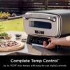 Ninja Artisan Outdoor Pizza Oven, 12-inch, 3-minute Pizza, Neapolitan, Thin Crust, New York Chicago, Custom, 700F Max Temperature, Electric Heat, Bake, Broil, Proof, Warm, MO201 Ninja Artisan Outdoor Pizza Oven, 12-inch, 3-minute Pizza, Neapolitan, Thin Crust, New York Chicago, Custom, 700F Max Temperature, Electric Heat, Bake, Broil, Proof, Warm, MO201