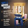 Nostalgia Popcorn Maker Machine - Professional Cart With 8 Oz Kettle Makes Up to 32 Cups - Vintage Popcorn Machine Movie Theater Style - Navy & Gold Nostalgia Popcorn Maker Machine - Professional Cart With 8 Oz Kettle Makes Up to 32 Cups - Vintage Popcorn Machine Movie Theater Style - Navy & Gold