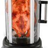 NutriChef Countertop Vertical Rotating Oven - Rotisserie Shawarma Machine, Kebob Machine, Stain Resistant & Energy Efficient W/Heat Resistant Door, Includes Kebob Rack with 7 Skewers