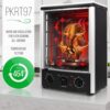 NutriChef Multi-Function Rotisserie Countertop Oven | 24 Quart Vertical Glass Door Convection Oven, for Rotisserie Roasting & Broiling | Timer & Temperature Control | 13.4 x 12.2 x 18.9