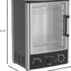Nutrichef Vertical Countertop Oven with Rotisserie, Bake, Broil, & Kebab Rack Functions - Adjustable Settings - 2 Shelves - 1500W - Thanksgiving Turkey - Includes Grill, Kebab skewer racks & bake pan