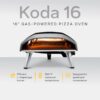 Ooni Koda 16 Gas Powered Pizza Oven – 28mbar Propane Outdoor Oven, Portable Pizza Oven For Fire and Stonebaked 16 Inch Pizzas, With Gas Hose & Regulator, Countertop Pizza Maker, Outdoor Pizza Cooker