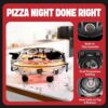 PIEZANO XL 14 Inch Extra Large Crispy Crust Pizza Oven – Family Sized Electric Pizza Oven Indoor Countertop Maker with Stone Heats up to 800˚F for Stone Baked Pizzeria Style at Home