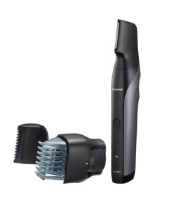 Panasonic Body Groomer for Men and Women, Unisex Wet/Dry Cordless Electric Body Hair Trimmer with 2 Comb Attachments, Multi-Directional Shaving in Sensitive Areas - ER-GK80-S (Black)