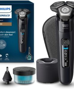 Philips Norelco Shaver Series 9400 Wet and Dry Electric Shaver, with Lift and Cut Shaving System and SenseIQ Technology, Pop-up Trimmer, Model S9606/80