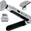 Platinum Pro by MANGROOMER New Back Shaver with 3 Shock Absorber Flex Heads, Power Hinge, Extreme Reach Handle & Bonus Case! (Generation 8.0), 4 Piece Set