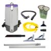 ProTeam Super Coach Pro 10 Commercial Backpack Vacuum with ProBlade Hard Surface and Carpet Tool Kit, 10 Quart, Corded, 107538