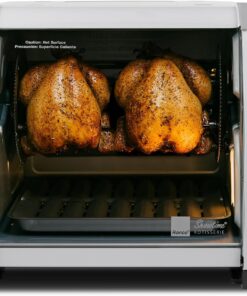 Ronco 6000 Platinum Series Rotisserie Oven, Digital Display, 12-Pound Capacity, Auto Shutoff, Includes Rotisserie Spit, Multi-Purpose Basket, 3 Cooking Functions: Rotisserie, Sear and No Heat Rotation
