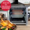 Ronco Modern Rotisserie Oven, Large Capacity (12lbs) Countertop Oven, Multi-Purpose Basket for Versatile Cooking, Easy-to-Use Controls, Stainless Steel