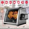 Ronco Modern Rotisserie Oven, Large Capacity (12lbs) Countertop Oven, Multi-Purpose Basket for Versatile Cooking, Easy-to-Use Controls, Stainless Steel