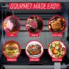 Ronco Modern Rotisserie Oven, Large Capacity (12lbs) Countertop Oven, Multi-Purpose Basket for Versatile Cooking, Easy-to-Use Controls, Stainless Steel