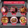 Ronco Modern Rotisserie Oven, Large Capacity (12lbs) Countertop Oven, Multi-Purpose Basket for Versatile Cooking, Easy-to-Use Controls, Black