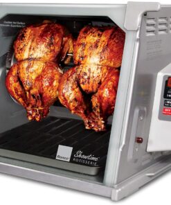 Ronco ST5000PLAT Digital Showtime Rotisserie, Platinum Edition, Cooks Food Perfectly Every Time, 3 Cooking Modes: Roast, Sear, and No Heat Rotation, Stainless Steel