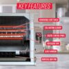 Ronco ST5000PLAT Digital Showtime Rotisserie, Platinum Edition, Cooks Food Perfectly Every Time, 3 Cooking Modes: Roast, Sear, and No Heat Rotation, Stainless Steel Ronco ST5000PLAT Digital Showtime Rotisserie, Platinum Edition, Cooks Food Perfectly Every Time, 3 Cooking Modes: Roast, Sear, and No Heat Rotation, Stainless Steel