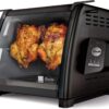 Ronco Showtime Large Capacity Rotisserie & BBQ Oven Modern Edition, Simple Switch Controls, Silicone Door Tie, Auto Shutoff, Includes Multipurpose Basket