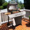 Royal Gourmet 4-Burner Propane Gas Grill with Warming Rack, Outdoor BBQ Grill with 34,000 BTUs Output for Patio Garden Barbecue Grilling, Black & Silver