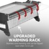 Royal Gourmet PD1303S 3 Burner Tabletop Propane Gas Griddle with Detachable Griddle Top, Includes Stainless Steel Warming Rack for Outdoor Cooking While Camping or Tailgating, Silver