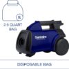 Sanitaire Professional Compact Canister Vacuum Cleaner, SL3681A Blue,black