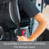 Sanitaire Transport Commercial Cordless Backpack Vacuum with Adjustable Wand, Dual 24V Batteries, Handheld Controls, SC580A. Gray