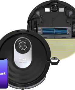 Shark AI Robot Vacuum & Mop with Self-Cleaning Brushroll for Floors, Carpet Black/Silver (RV2001WD) With LiDAR Navigation