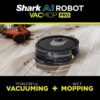 Shark AI Robot Vacuum & Mop with Self-Cleaning Brushroll for Floors, Carpet Black/Silver (RV2001WD) With LiDAR Navigation Shark AI Robot Vacuum & Mop with Self-Cleaning Brushroll for Floors, Carpet Black/Silver (RV2001WD) With LiDAR Navigation