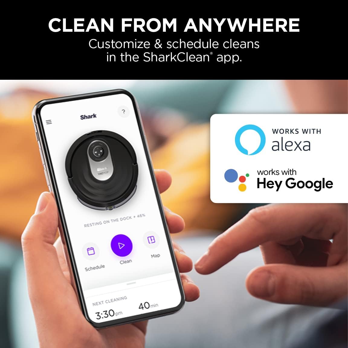 Shark AI Robot Vacuum & Mop with Self-Cleaning Brushroll for Floors, Carpet Black Silver (RV2001WD) With LiDAR Navigation27 Shark AI Robot Vacuum & Mop with Self-Cleaning Brushroll for Floors, Carpet Black/Silver (RV2001WD) With LiDAR Navigation