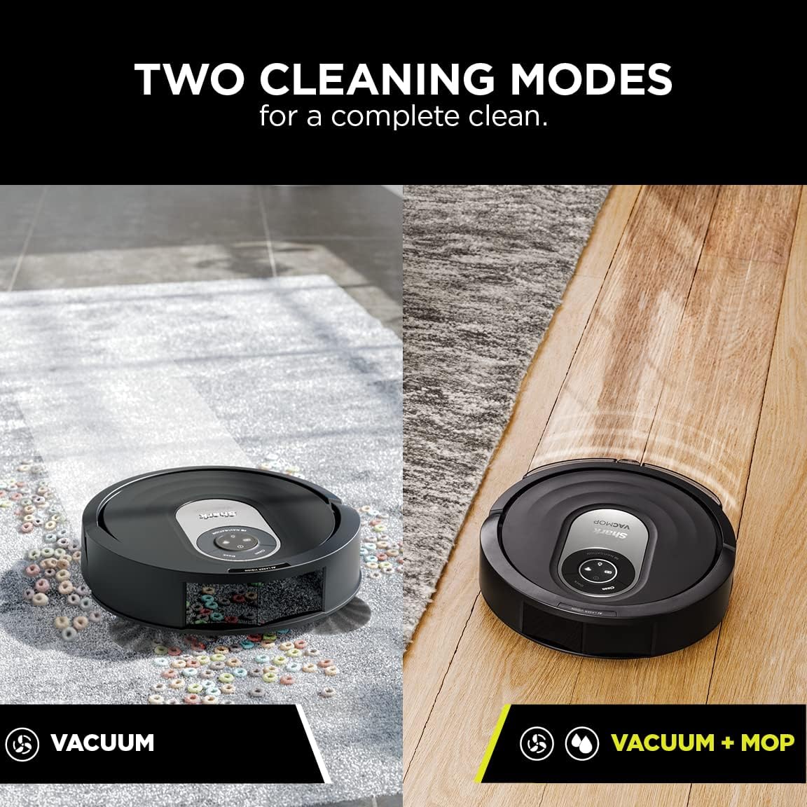 Shark AI Robot Vacuum & Mop with Self-Cleaning Brushroll for Floors, Carpet Black Silver (RV2001WD) With LiDAR Navigation4 Shark AI Robot Vacuum & Mop with Self-Cleaning Brushroll for Floors, Carpet Black/Silver (RV2001WD) With LiDAR Navigation