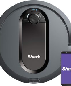 Shark IQ Robot Vacuum AV970 Self Cleaning Brushroll, Advanced Navigation, Perfect for Pet Hair, Works with Alexa, Wi Fi, xl dust bin, A black finish