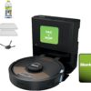 Shark Matrix Plus 2in1 Robot Vacuum & Mop with Sonic Mopping, Matrix Clean, Home Mapping, HEPA Bagless Self Empty Base, CleanEdge, for Pet Hair, WiFi, Compatible with Alexa, Black Gold (AV2613WA)