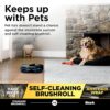Shark Matrix Plus 2in1 Robot Vacuum & Mop with Sonic Mopping, Matrix Clean, Home Mapping, HEPA Bagless Self Empty Base, CleanEdge, for Pet Hair, WiFi, Compatible with Alexa, Black Gold (AV2613WA)